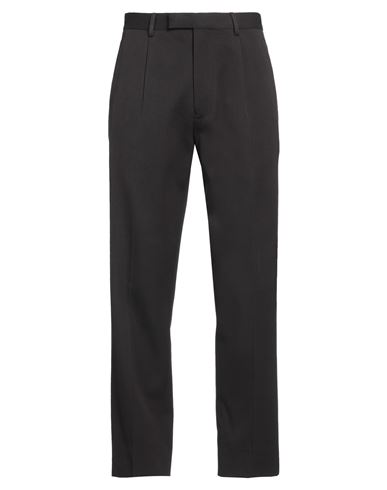 ZEGNA ZEGNA MAN PANTS DARK BROWN SIZE 32 COTTON, WOOL 