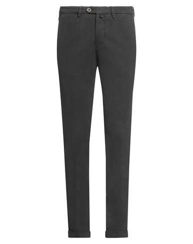 B Settecento Man Pants Charcoal Size 30 Cotton, Elastane In Grey