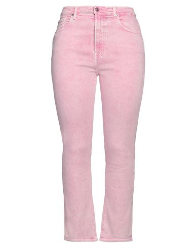 7 For All Mankind Woman Jeans Pink Size 31 Cotton, Lyocell, Elastomultiester, Elastane In Pink