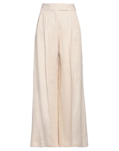 S Max Mara ' Woman Pants Beige Size 12 Cotton In Beige
