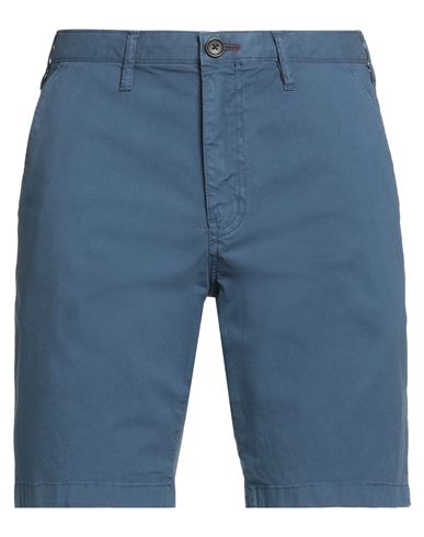 PS BY PAUL SMITH PS PAUL SMITH MAN SHORTS & BERMUDA SHORTS SLATE BLUE SIZE 38 COTTON, ELASTANE 