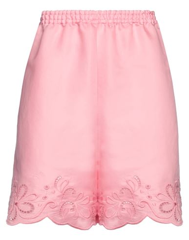 Boutique Moschino Woman Shorts & Bermuda Shorts Pink Size 12 Viscose, Polyester, Cotton In Pink
