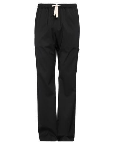 Palm Angels Man Pants Black Size 30 Polyester, Virgin Wool, Elastane In Black