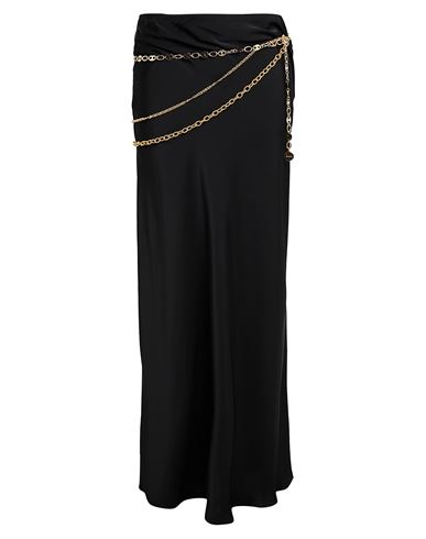 Rabanne Woman Maxi Skirt Black Size 8 Polyester In Black