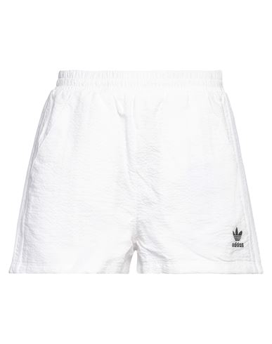 Adidas Originals Woman Shorts & Bermuda Shorts White Size 12 Cotton In White