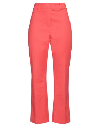 Peserico Woman Pants Tomato Red Size 12 Cotton, Elastane In Tomato Red