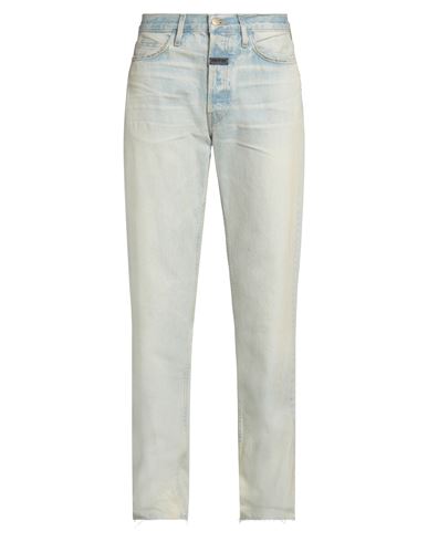 Fear Of God Man Jeans Blue Size 32 Cotton In Blue