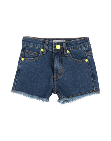GAELLE PARIS GAËLLE PARIS TODDLER GIRL DENIM SHORTS BLUE SIZE 4 COTTON, ELASTANE, POLYESTER, POLYURETHANE 