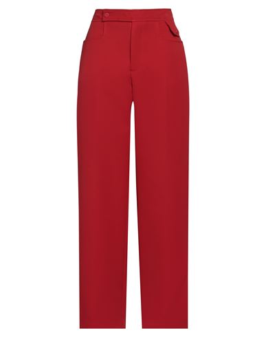 Low Classic Woman Pants Red Size M Polyester In Red