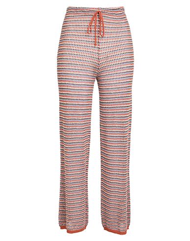 Vicolo Woman Pants Rust Size Onesize Cotton, Acrylic In Red