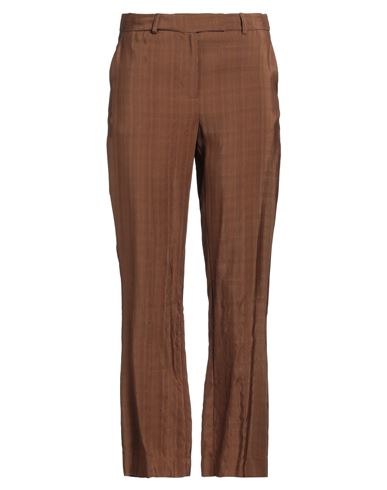 Shop Semicouture Woman Pants Brown Size 2 Viscose