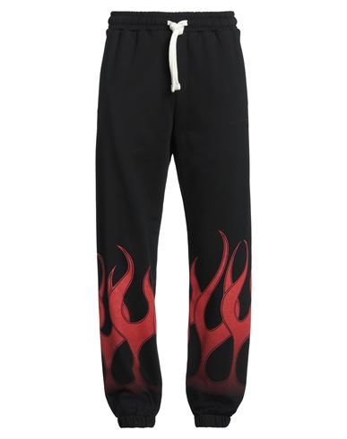 Vision Of Super Man Pants Black Size L Cotton, Elastane In Black
