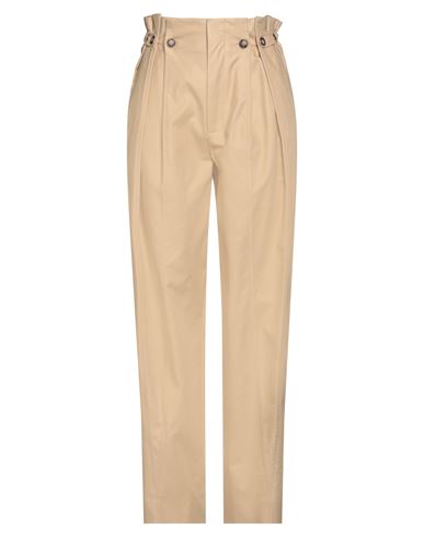 VICTORIA BECKHAM VICTORIA BECKHAM WOMAN PANTS SAND SIZE 8 COTTON 