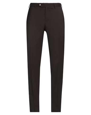 Pt Torino Man Pants Dark Brown Size 44 Super 130s Wool In Brown