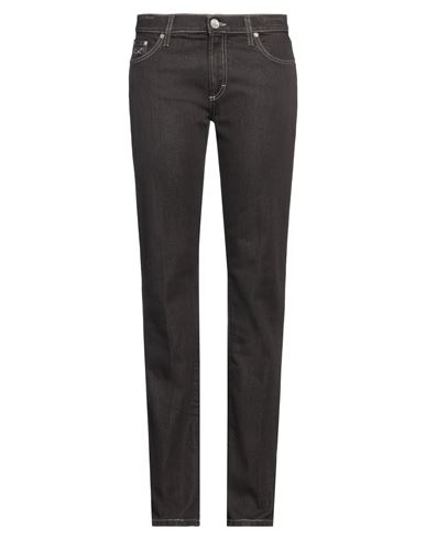 Jacob Cohёn Woman Jeans Dark Brown Size 32 Cotton, Polyester, Polyamide, Elastane In Brown