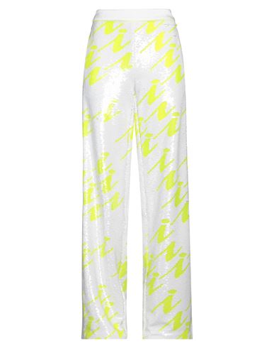 Iceberg Woman Pants White Size 4 Polyester, Acetate, Viscose In White