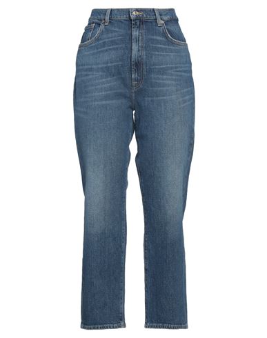 7 For All Mankind Woman Jeans Blue Size 31 Cotton, Elastane In Blue