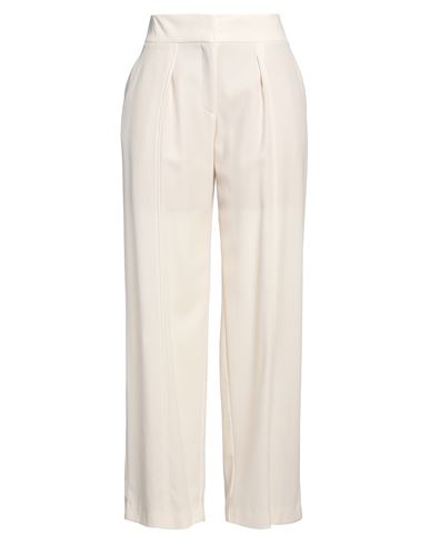 Iro Woman Pants Ivory Size 10 Viscose, Wool In White