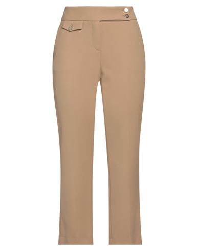 Seductive Woman Pants Camel Size 12 Polyester, Viscose, Elastane In Beige