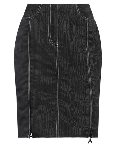 Marine Serre Woman Mini Skirt Black Size 8 Polyester In Black