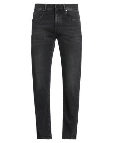 Fendi Man Pants Midnight Blue Size 30w-34l Cotton, Elastane In Black