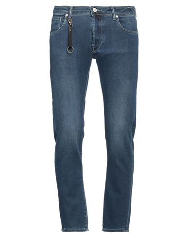 Incotex Man Jeans Blue Size 34 Cotton, Polyester, Elastane In Blue