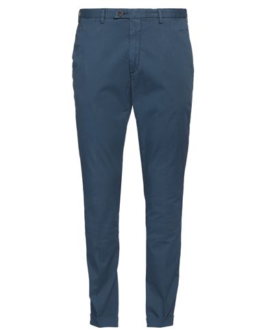 Devore Incipit Man Pants Navy Size 38 Cotton, Elastane In Navy Blue