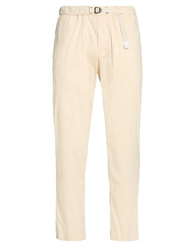 White Sand Man Pants Ivory Size 32 Cotton, Polyamide, Elastane In White