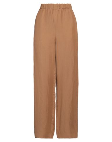 Fabiana Filippi Woman Pants Brown Size 14 Viscose, Linen In Brown