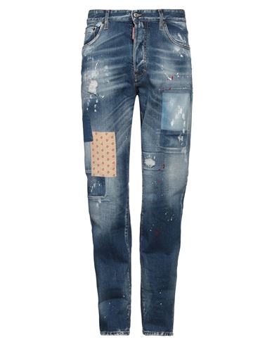 Dsquared2 Man Jeans Blue Size 32 Cotton, Elastane