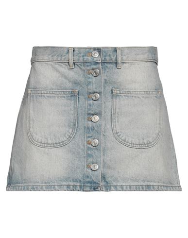 Courrèges Courreges Woman Denim Skirt Blue Size 10 Cotton In Blue