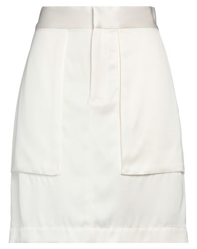Sa Su Phi Woman Mini Skirt White Size 6 Silk, Viscose In White