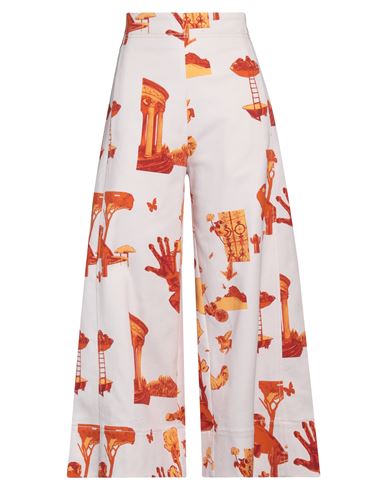 Odeeh Woman Pants Light Pink Size 10 Cotton, Elastane In Pink