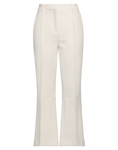 Victoria Beckham Woman Pants White Size 8 Polyester, Virgin Wool, Polyamide, Elastane In White