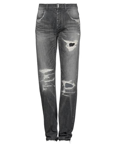 Givenchy Man Jeans Charcoal Size 34 Cotton In Grey