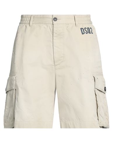 DSQUARED2 DSQUARED2 MAN SHORTS & BERMUDA SHORTS BEIGE SIZE 40 COTTON 