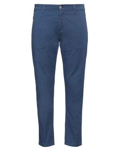 Jeckerson Man Pants Navy Size 31 Cotton, Elastane In Navy
