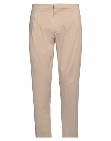 Dondup Man Pants Sand Size 34 Cotton, Polyamide, Elastane