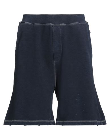 Dsquared2 Man Shorts & Bermuda Shorts Midnight Blue Size L Cotton, Elastane In Blue