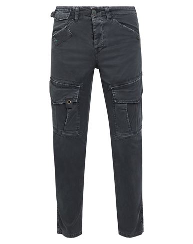 Berna Man Jeans Charcoal Size 26 Cotton, Elastane In Grey