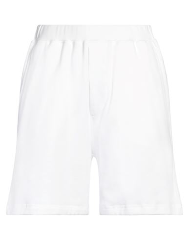 DSQUARED2 DSQUARED2 MAN SHORTS & BERMUDA SHORTS WHITE SIZE M COTTON, ELASTANE 