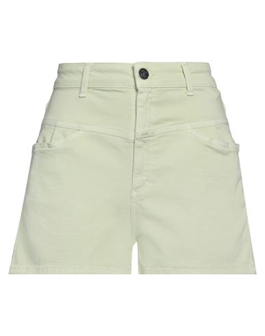 Closed Woman Shorts & Bermuda Shorts Light Green Size 28 Organic Cotton, Elastomultiester, Elastane In Green