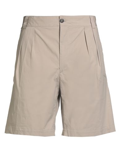 Messagerie Man Shorts & Bermuda Shorts Beige Size 36 Cotton, Elastane In Gray