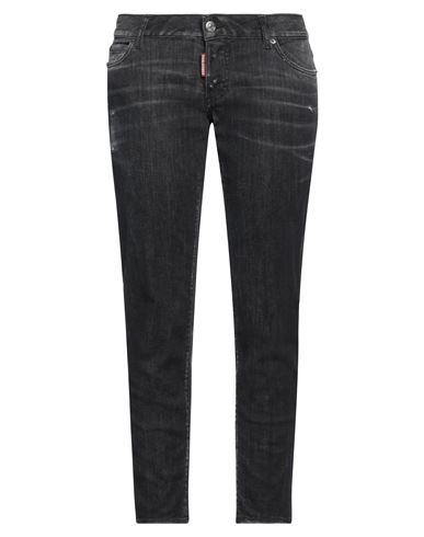 Dsquared2 Woman Jeans Black Size 10 Cotton, Elastomultiester, Elastane