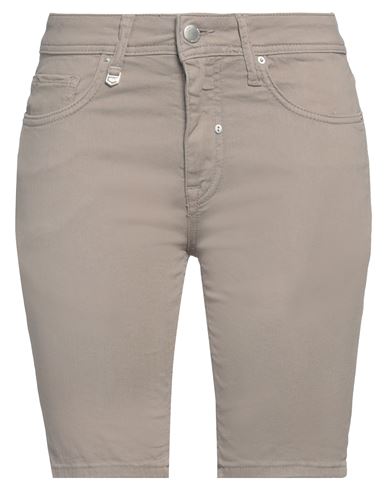 Antony Morato Woman Denim Shorts Khaki Size 6 Cotton, Elastane In Beige
