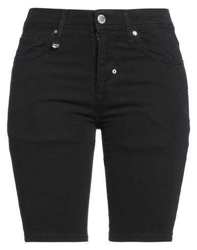 Antony Morato Woman Denim Shorts Black Size 6 Cotton, Elastane In Black