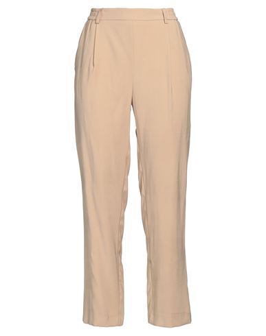 Kaos Jeans Woman Pants Sand Size 10 Viscose, Polyester In Beige