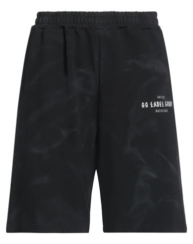 44 Label Group Smoke Bermuda Shorts In Black Cotton In Black