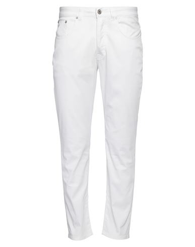 Devore Incipit Man Pants White Size 32 Cotton, Elastane In White