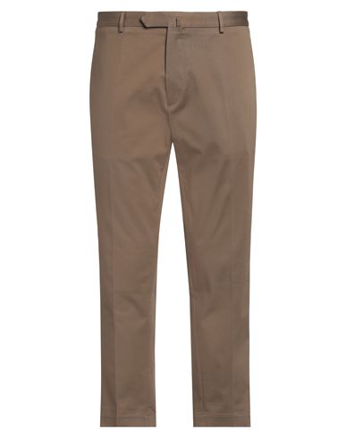 Santaniello Man Pants Khaki Size 40 Cotton, Elastane In Beige
